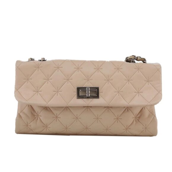 CHANEL Matelasse Chain Shoulder Bag Grained Calf Skin Pink CC Auth - Picture 2 of 15